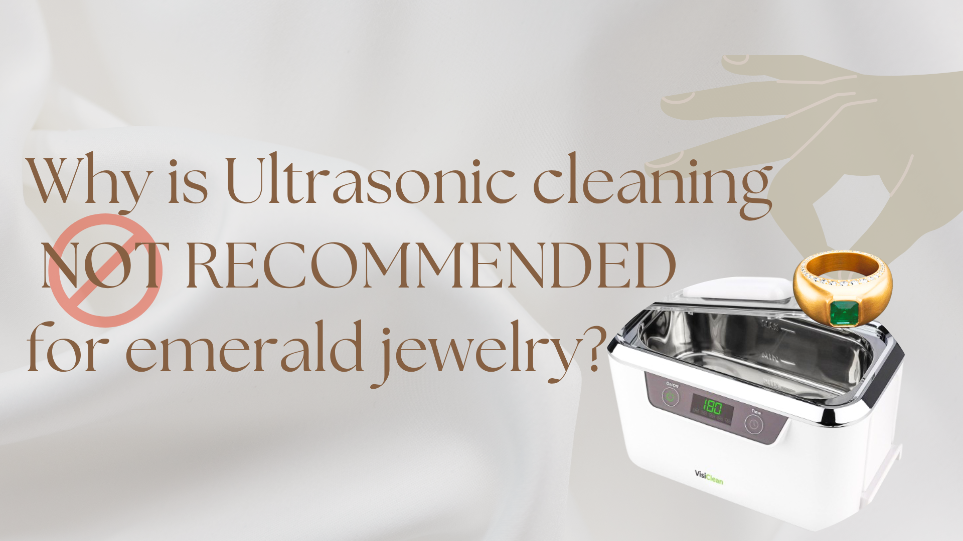 珠寶保養知識：祖母綠為何不宜使用超音波清洗？Jewelry Maintenance Guide: Why is ultrasonic cleaning not recommended for emerald jewelry?